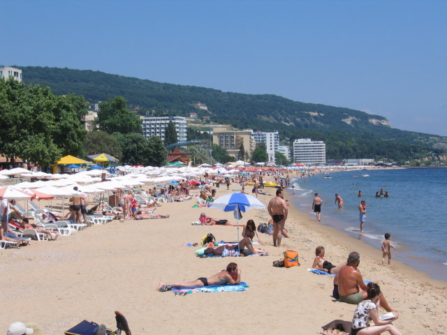 Золотые Пески Болгария пляж
